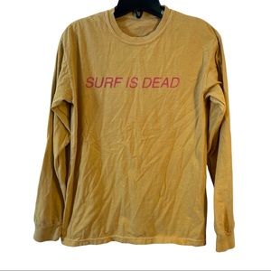 Surf is Dead Long Sleeve T-Shirt Sz S